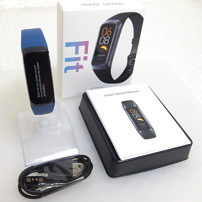 PK24101R★KEEP HEALTH★スマートウォッチ★WATCH090106★ブルー Fit AMOLED 未使用品拍卖