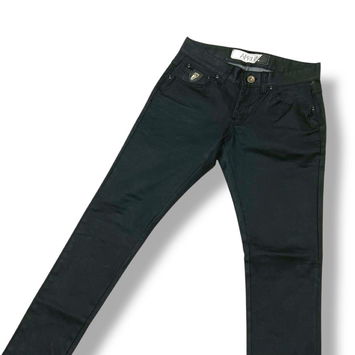 April77 RECORDS JOEY Overdrive ブラック スキニー デニム パンツ サイズ2拍卖