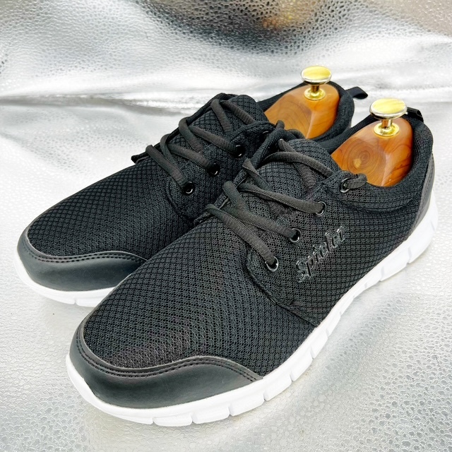 ★Spieler★スニーカー/25.0cm/カジュアルシューズ/スポーツシューズ/ブラック/黒拍卖