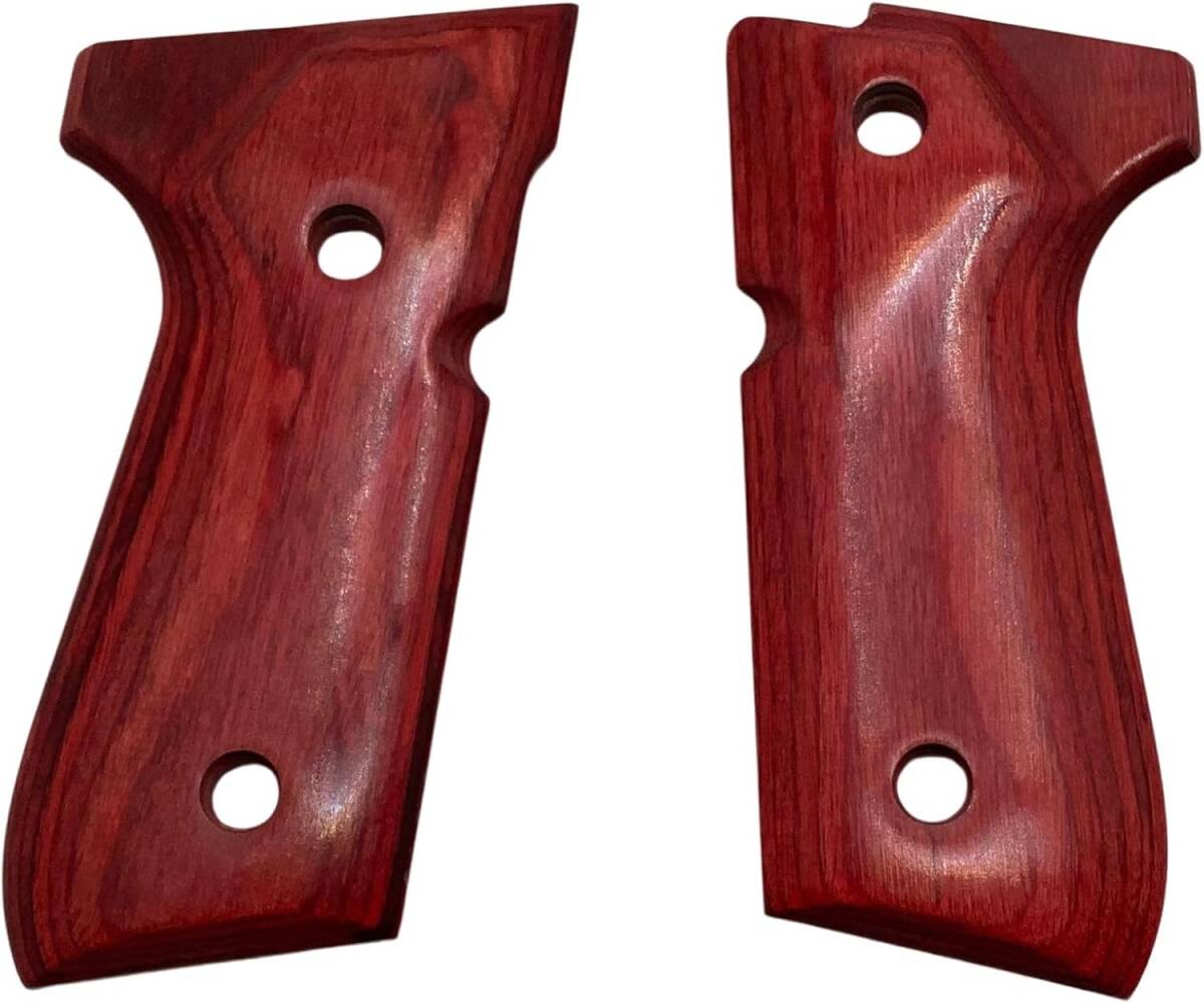 CIWS US M9 A1 ウッド グリップ 木製 パネル GRIP 東京 マルイ ベレッタ 対応 色: レッド拍卖