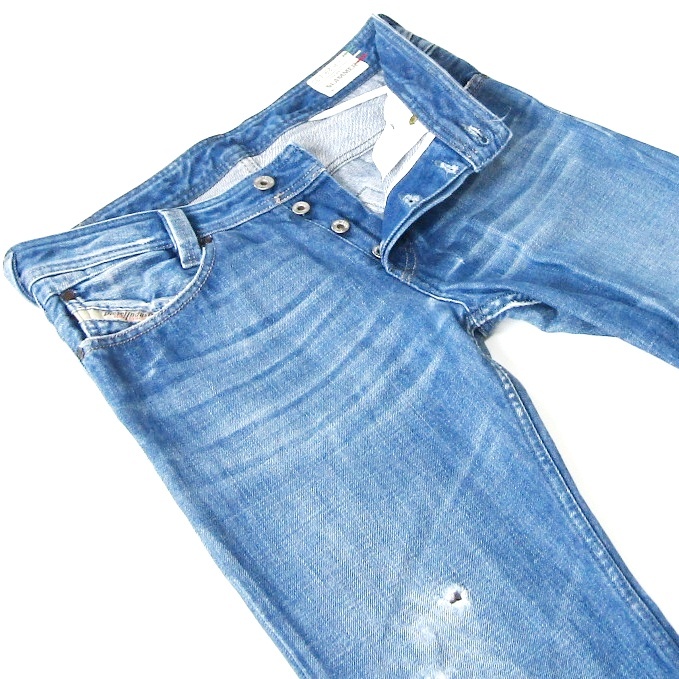 DIESELディーゼルSLAMMER▼スリムテーパードデニム▼ダメージ加工▼29インチ▼ウエスト約84cm拍卖