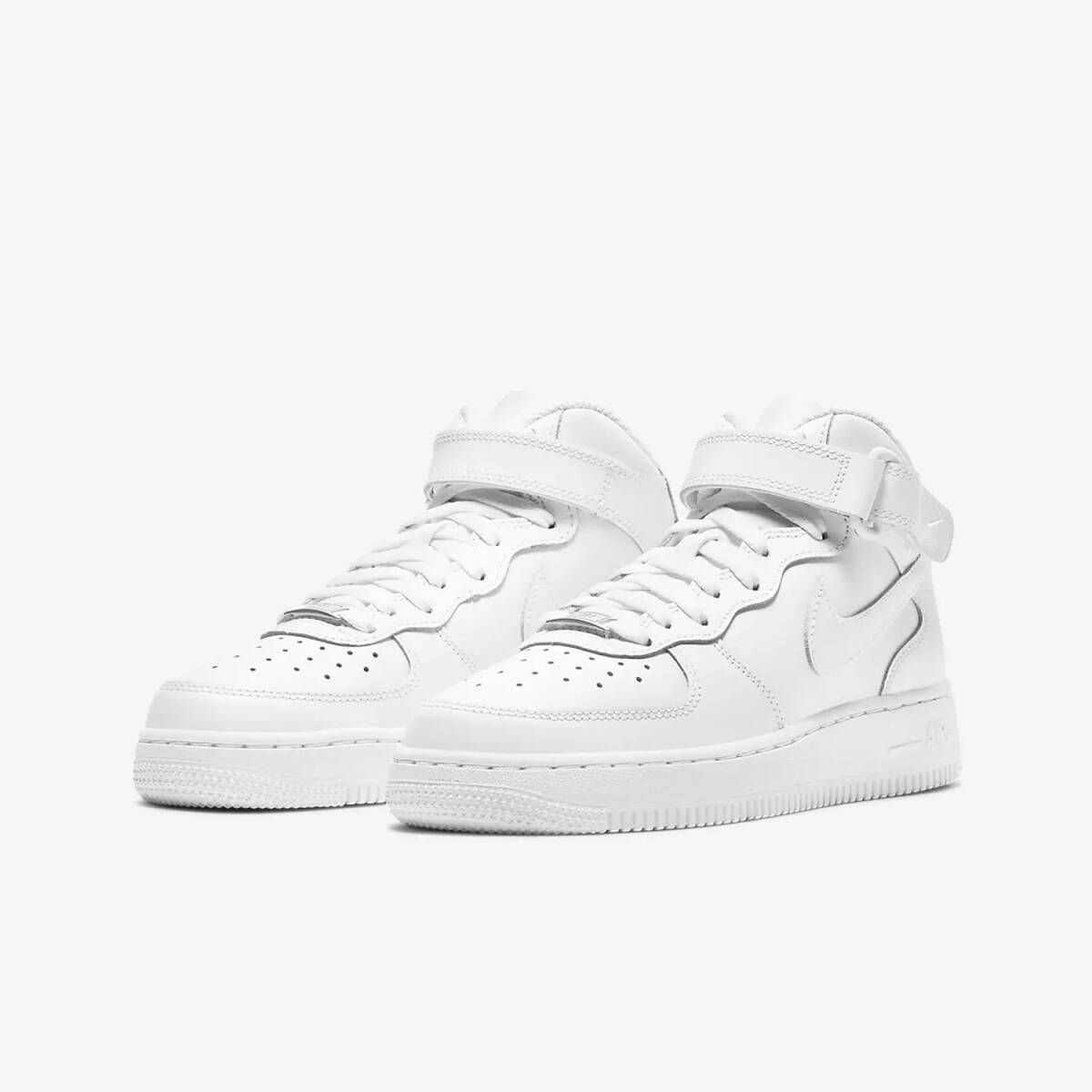 新品 NIKE GS AF1 ミッド LE トリプルホワイト DH2933-111 23cm拍卖