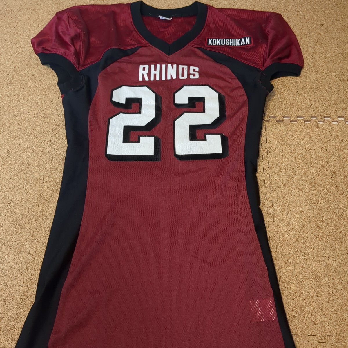 【非売品】国士舘大学アメフト部RHINOS 選手支給ユニフォーム #22 S MIZUNO 拍卖
