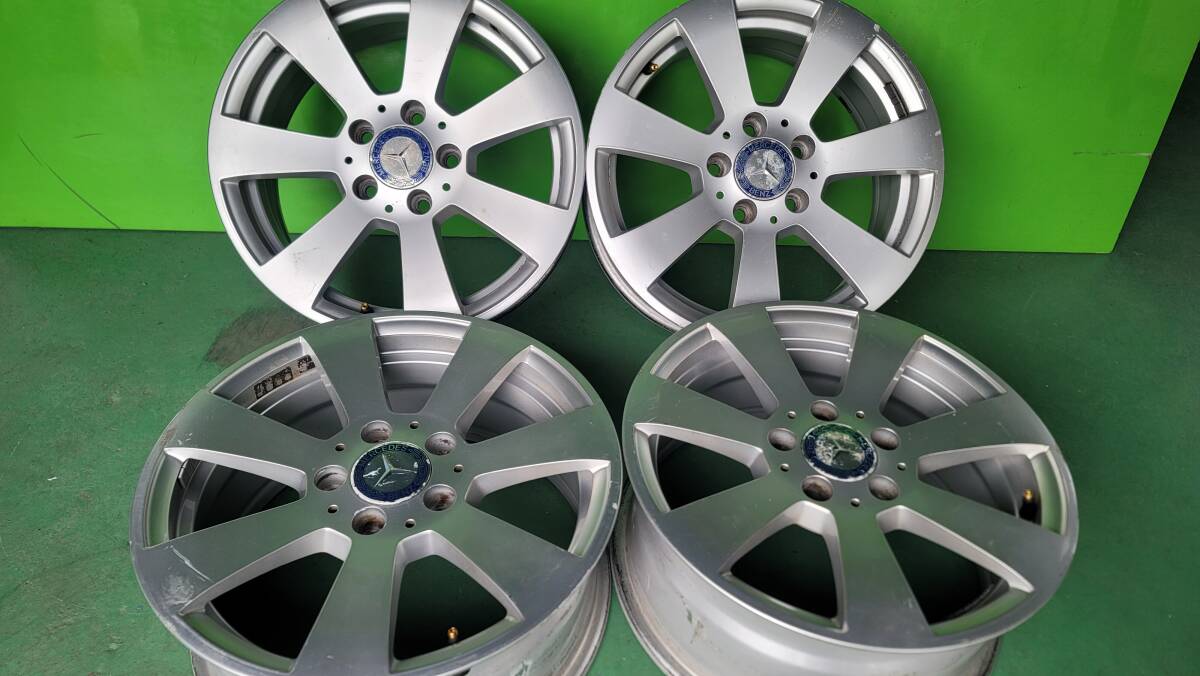 メルセデスベンツ Cクラス W204 純正 7-16+43 5H112 16インチ ホイール 4本セット №247270拍卖