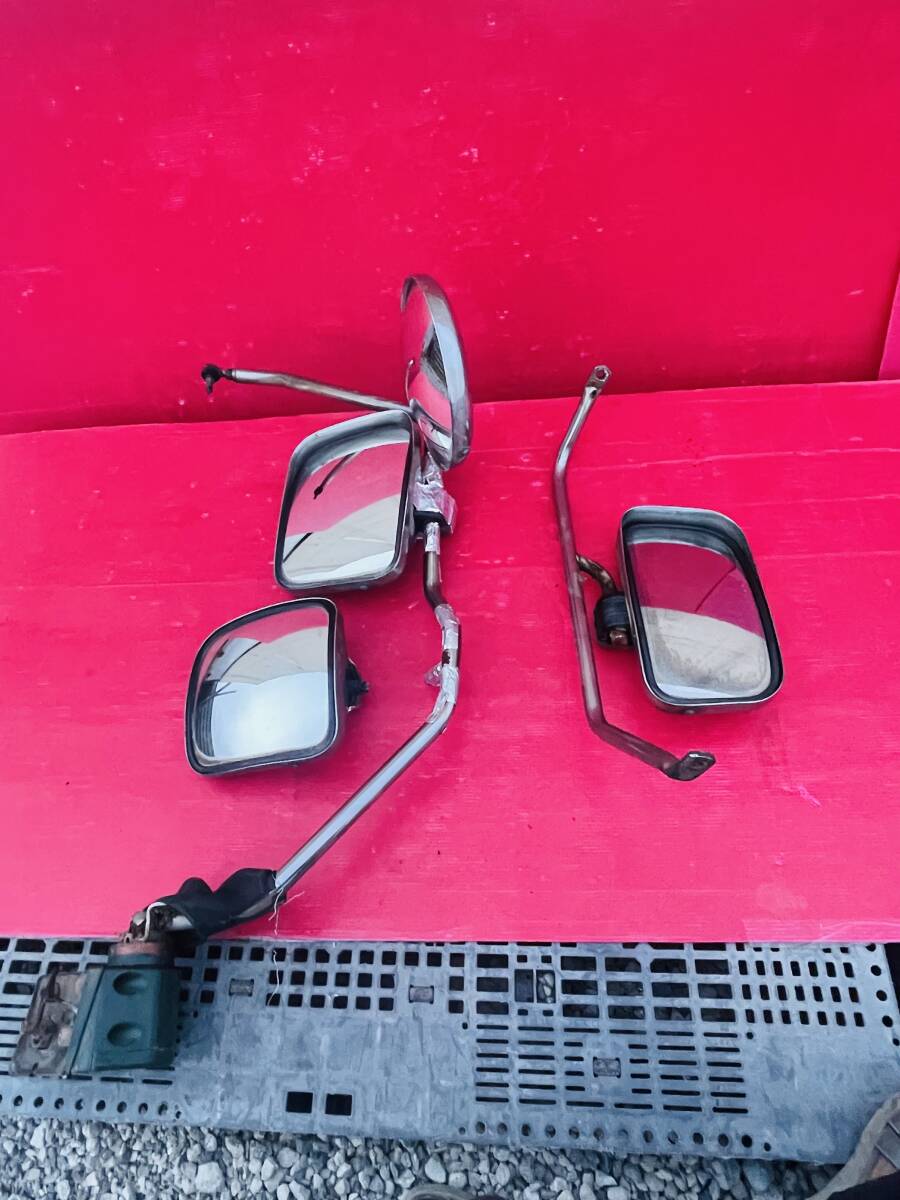 純正 イスズ いすゞ ギガ CXZ72J メッキミラー サイドメッキミラー メッキ ミラー ステー 希少品 セット 一個ミラー割れあり欠品 Rei2814拍卖
