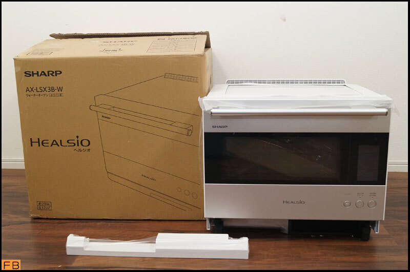 税込◆未使用◆SHARP ヘルシオ ウォーターオーブン 30L AX-LSX3B ホワイト系 通電確認済 シャープ-B6-9448拍卖
