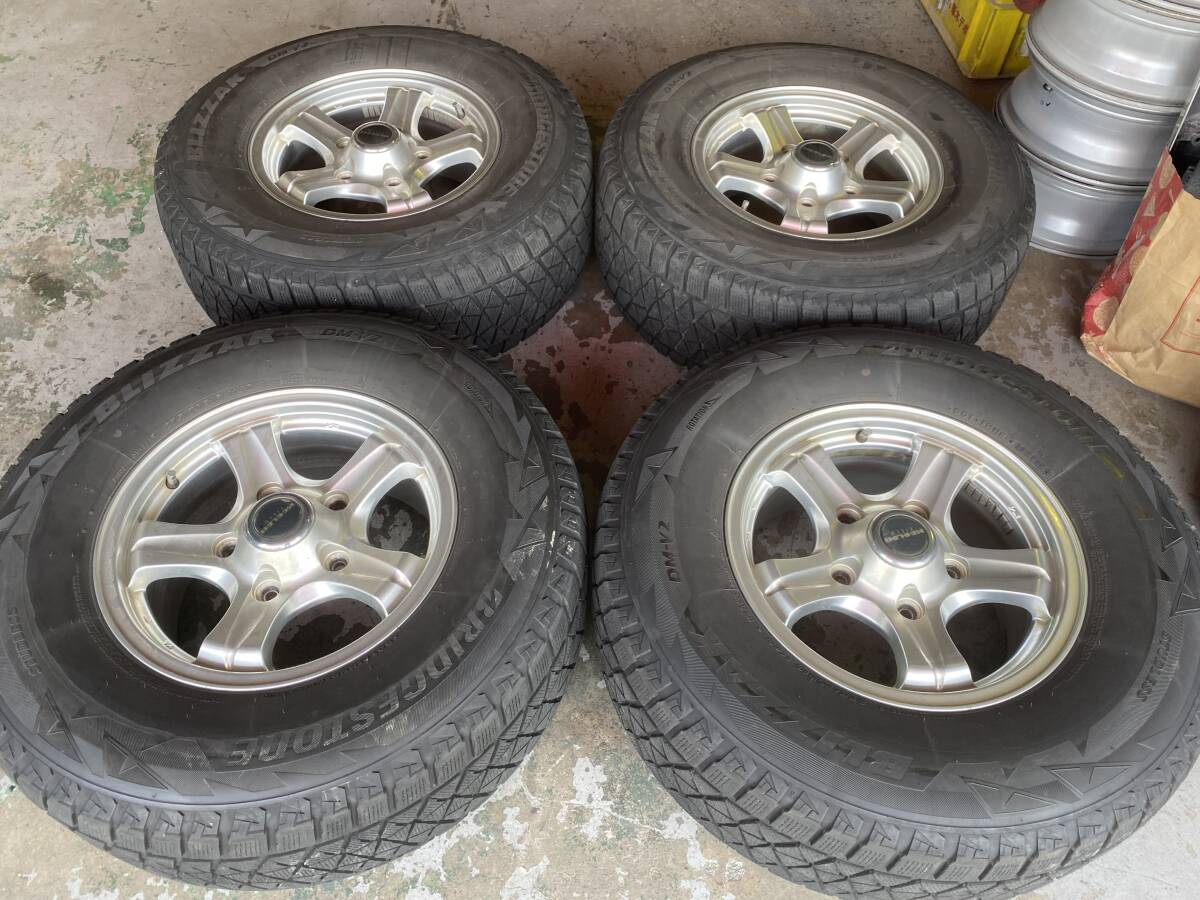 ◆AS612-5K◆Weds◆KEELER FIELD◆16×8J+45◆5H139.7◆ブリヂストン◆DM-V2◆275/70R16◆4本セット◆中古品◆拍卖
