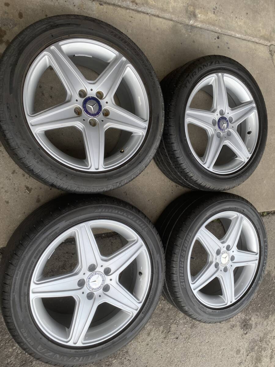 ◆AS410-10◆AGA◆メルセデスベンツCクラス/Eクラス等◆17×7.5J+47◆5H112◆ブリヂストン◆TURANZA◆245/45R17◆4本セット◆中古品◆拍卖