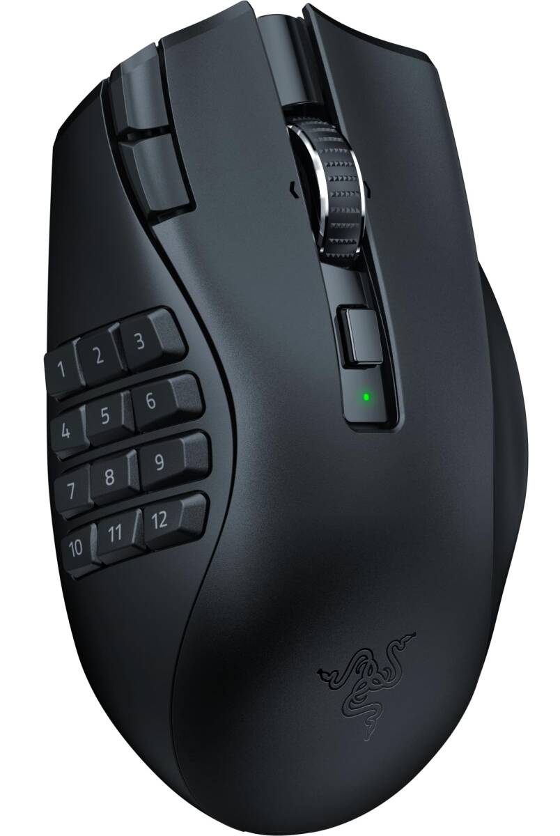 【中古】Razer(レイザー) Naga V2 HyperSpeed MMOに最適な多ボタンのワイヤレスゲーミングマウス プログラム可能な19ボタン拍卖