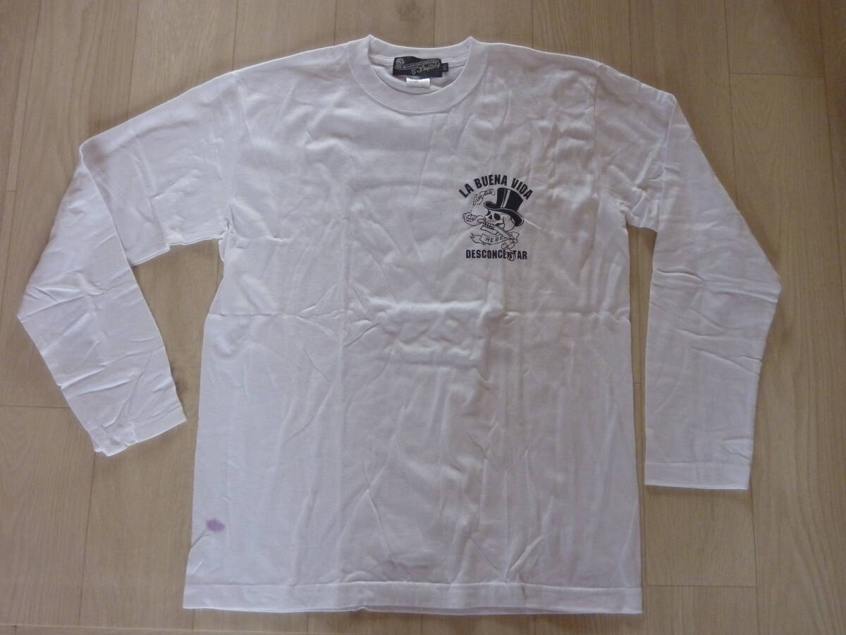 未使用品 訳あり 要説明 リアルコンテンツ スカルプリント 長袖Tシャツ ロンT拍卖