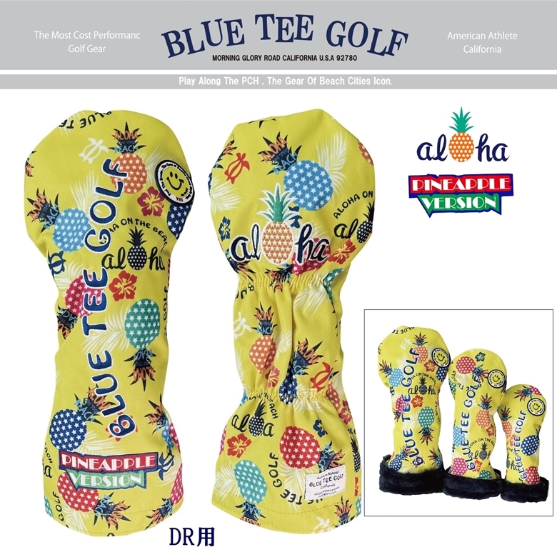 □DR-YE ブルーティーゴルフ【ポップン パイン:イエロー】ドライバー用ヘッドカバー BLUE TEE GOLF PHC-03 送料無料拍卖