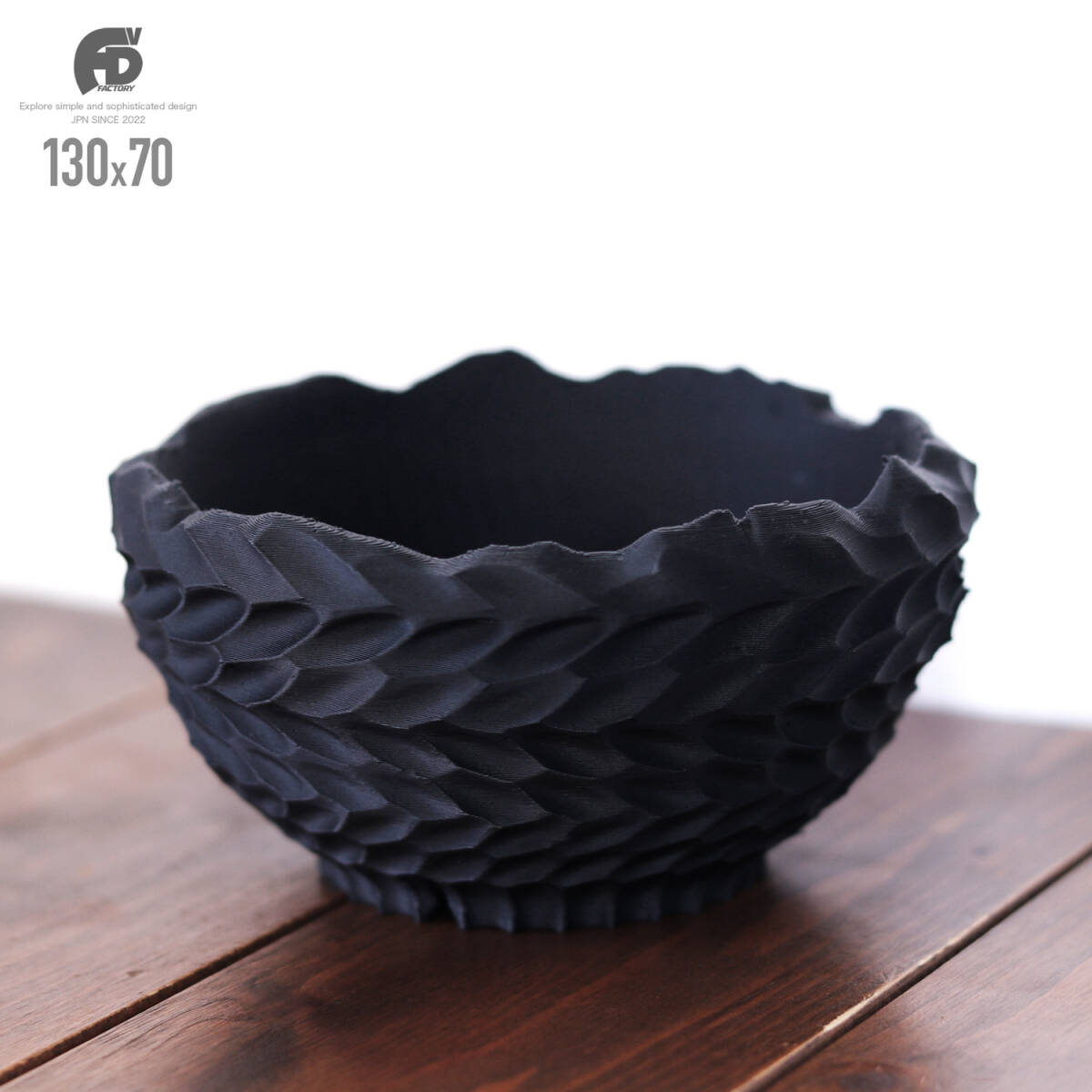 Adv-045(130×70) 植木鉢 おしゃれ 多肉 塊根植物 鉢 コーデックス 観葉 3d鉢 作家鉢 3dプリンター鉢 浅鉢 スリット グラキリス アガベ拍卖