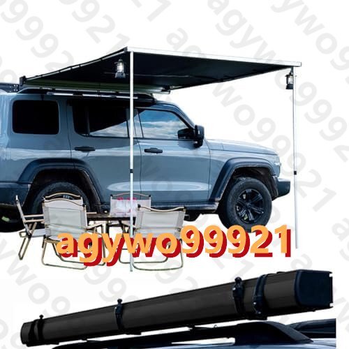 カーサイドタープ タープ テント 車用 カーサイドオーニング サンシェード 自家用車取り付け可能 UV50+耐候性 高さ調節可能 2x3M拍卖