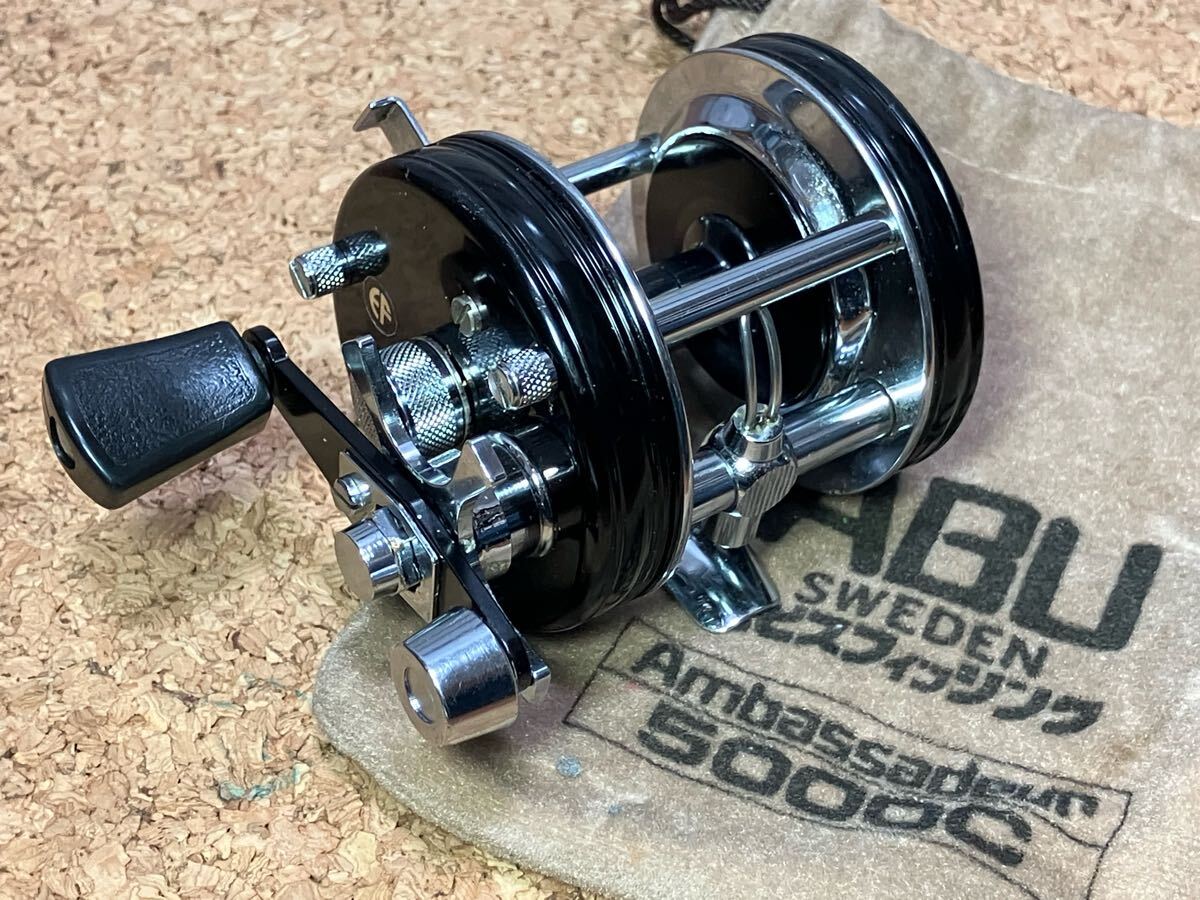 ★即決D!アブ アンバサダー 5000C 波型 ビッグA 美品!フットNO 831100 EF シール エビス 機関好調 袋付き ABU ambassadeur BIG A ★拍卖