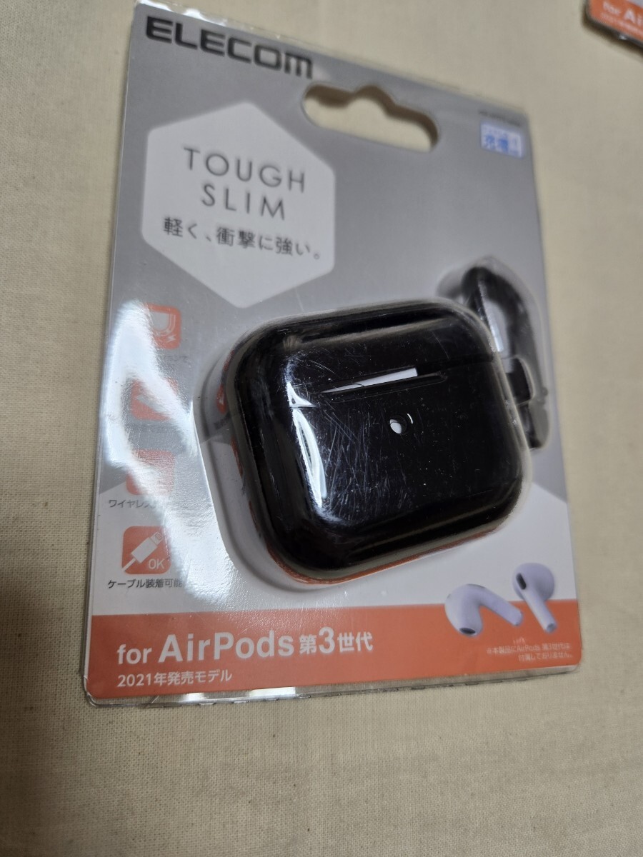 AirPods 第3世代 ToughSlim ブラック ケース カラビナ 071拍卖