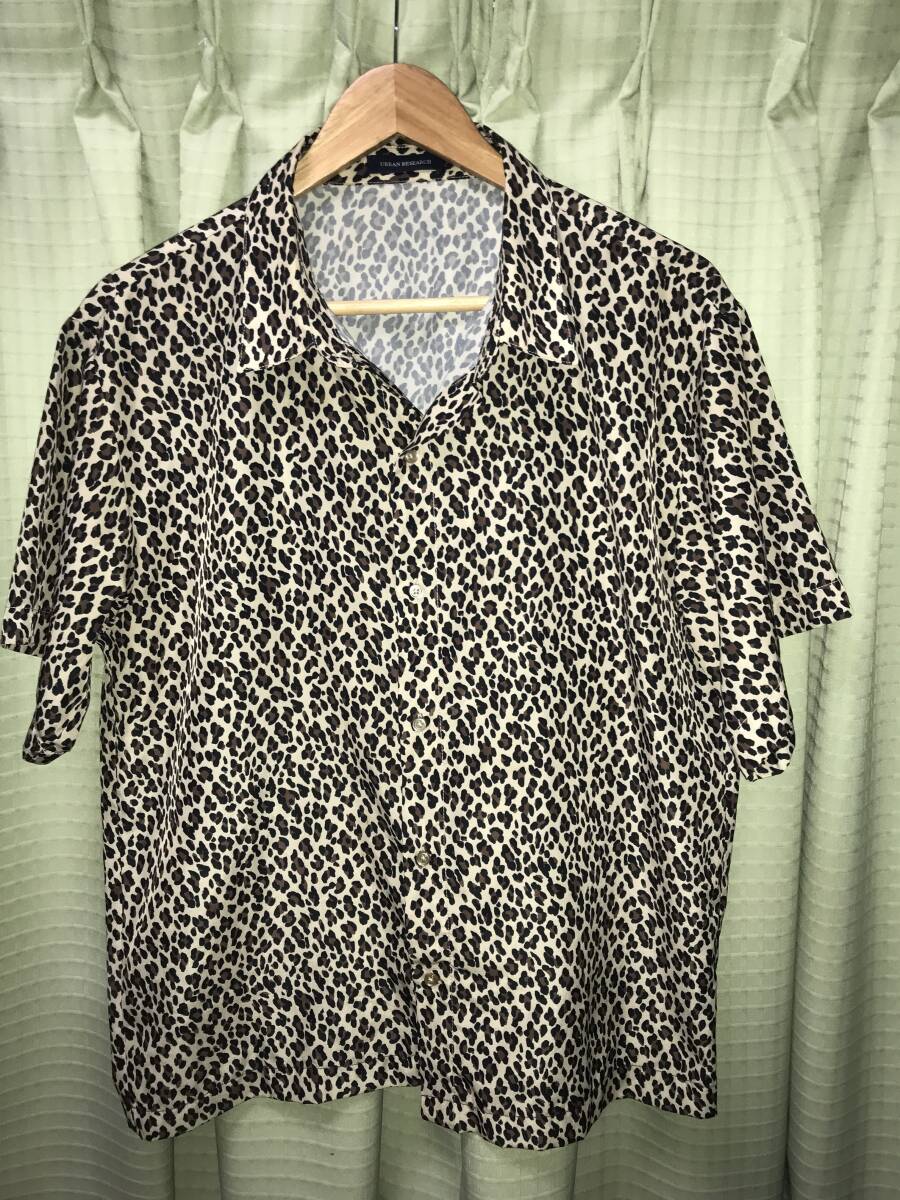 ヒョウ柄 レオパード ロカビリー クリーム 半袖シャツ Z629拍卖