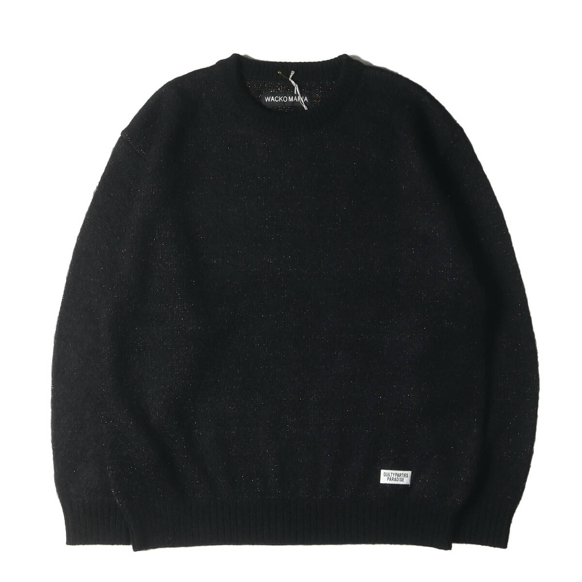 【新品】WACKO MARIA ワコマリア ニット サイズ:L / 24AW グリッター モヘヤニット セーター (GLITTER MOHAIR CREW NECK SWEATER)拍卖