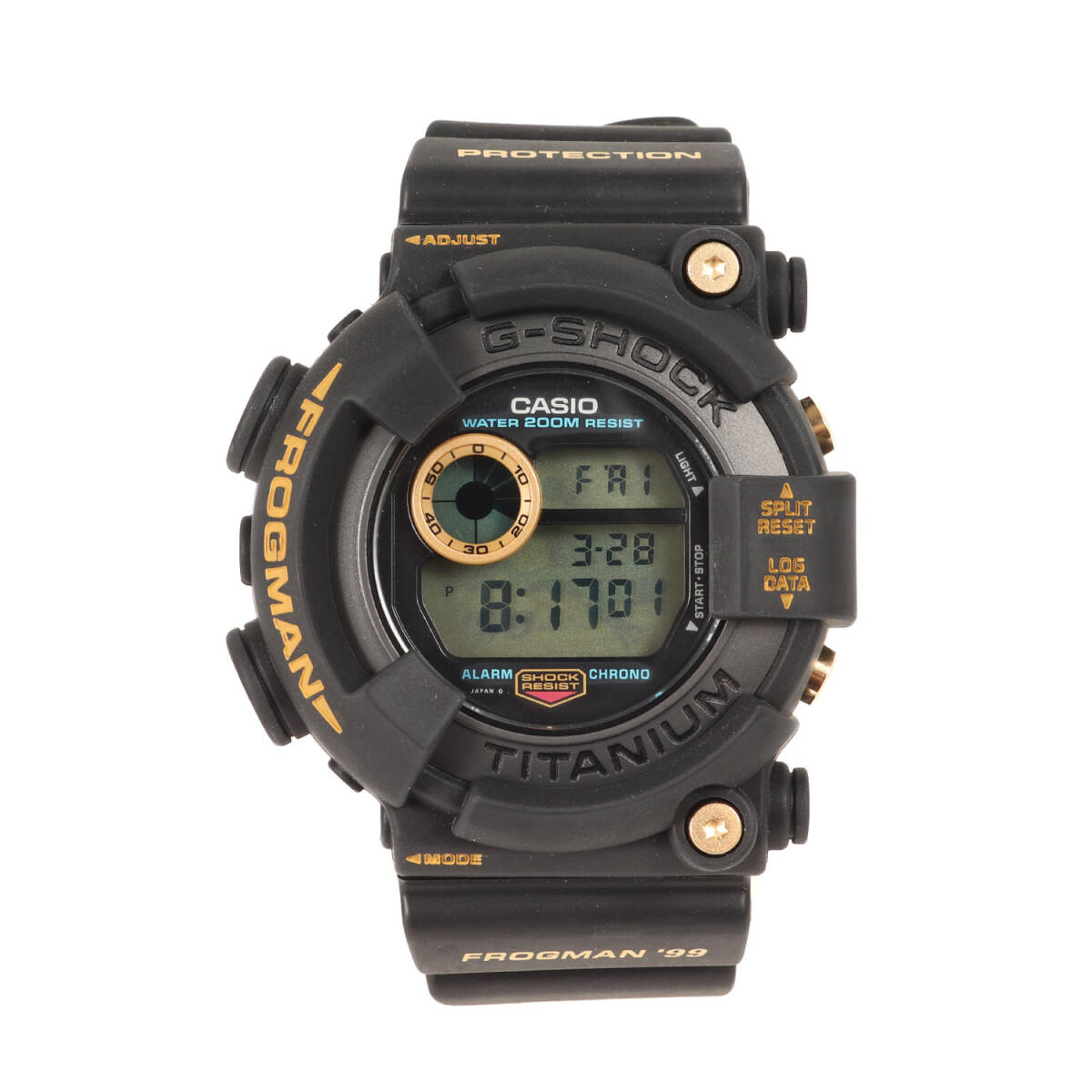 【美品】G-SHOCK ジーショック 90s DW-8200BU-9AT フロッグマン 99 黒金蛙 腕時計 / ウォッチ / ブラック 黒 / CASIO カシオ拍卖