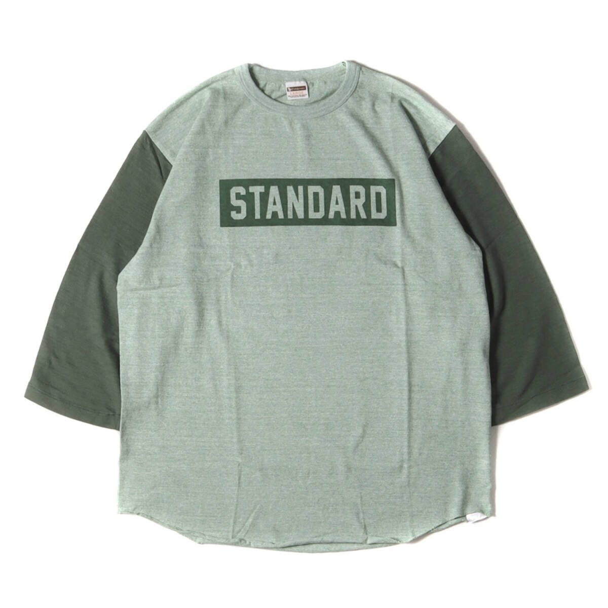 【新品】STANDARD CALIFORNIA スタンダードカリフォルニア Tシャツ L / 24AW ボックスロゴ 切替 クォータースリーブ ベースボール Tシャツ拍卖