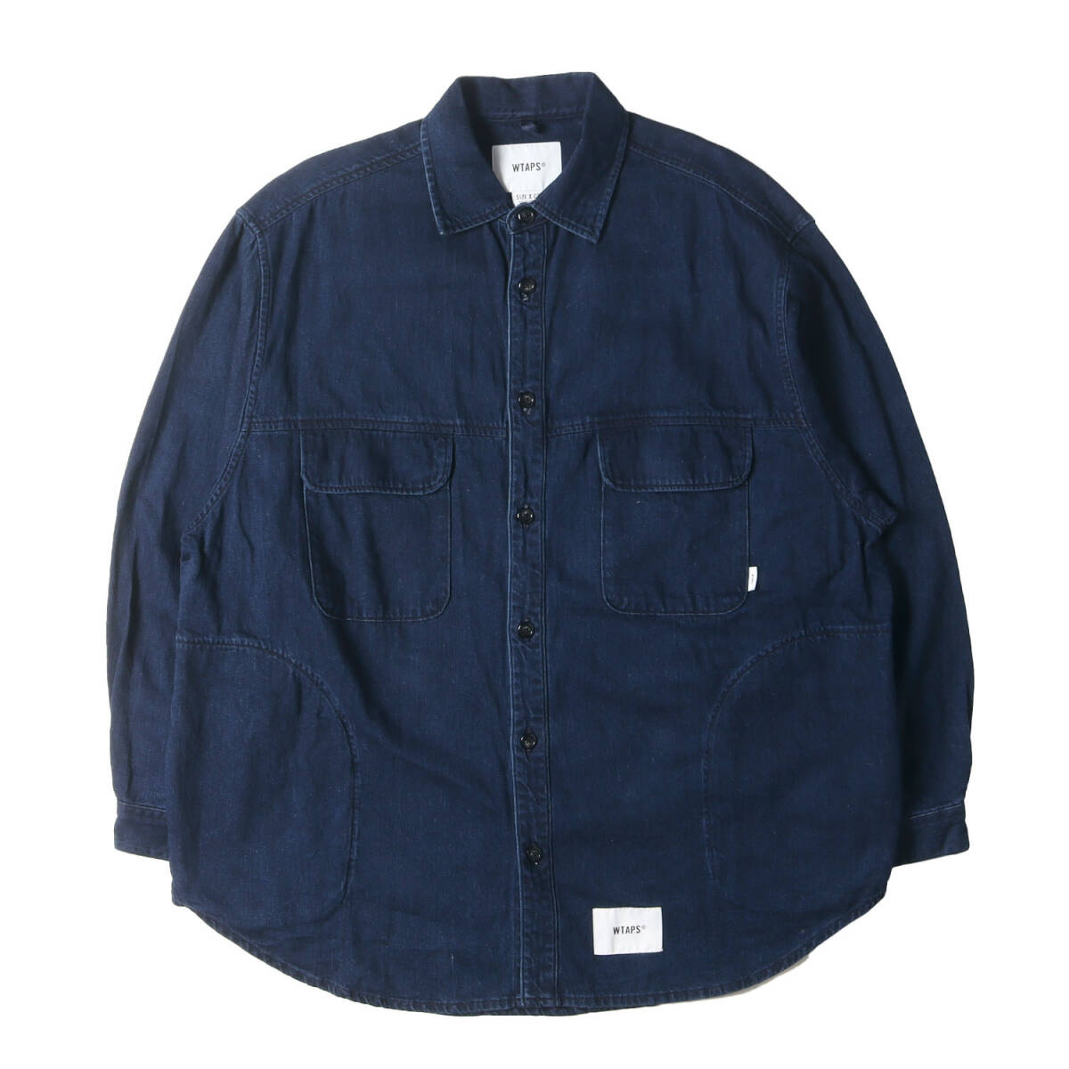 【美品】WTAPS ダブルタップス シャツ サイズ:2 / 23SS オーバーサイズ デニムシャツ WCPO / LS / COTTON. DENIM (231WVDT-SHM01)拍卖