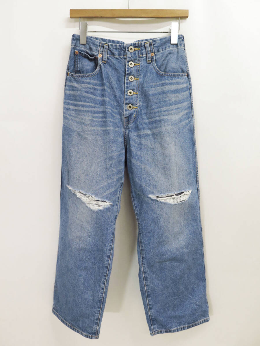 2024 JUNYA WATANABE DAMEGED DENIM PANTS JEANS ジュンヤワタナベ ダメージ デニム パンツ FW24 24AW拍卖