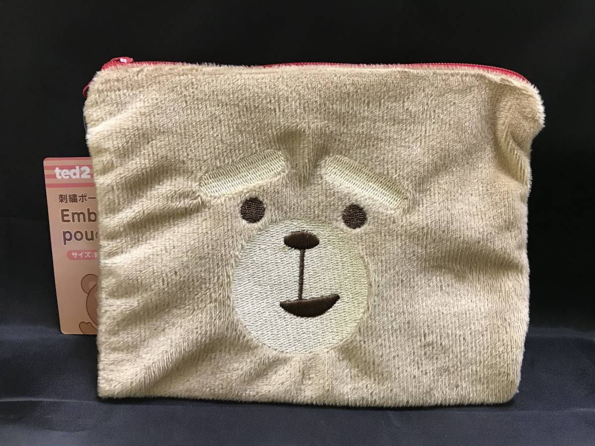 本-01 現品のみ TED2 刺繍ポーチ EMBROIDERY POUCH テッド2拍卖