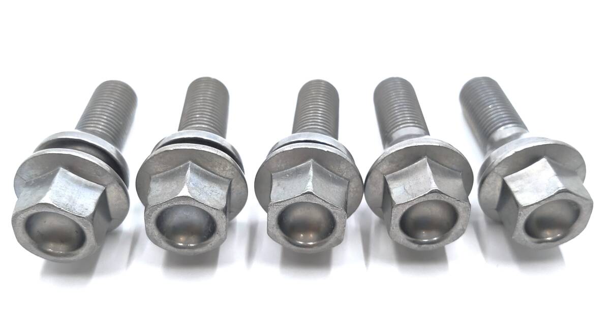 (送料込) ボルボ S60 S80 XC60 V70 XC70 XC90他 ホイールボルト 5本セット 艶消しタイプ【ボルボ純正・新品】19mmボルト拍卖