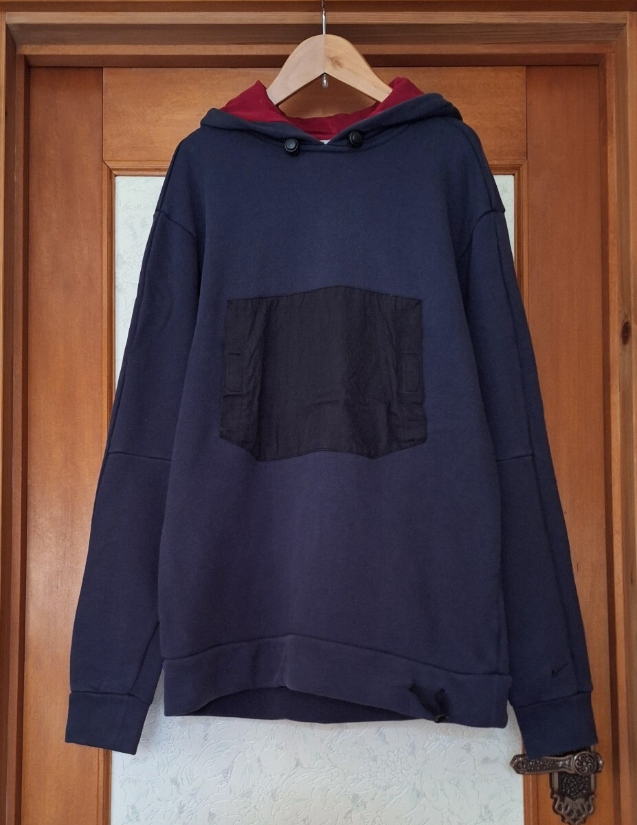 ★NIKE ナイキ スウェットトレーナーフード付き 裏毛 裾ドローコード入り XL★拍卖