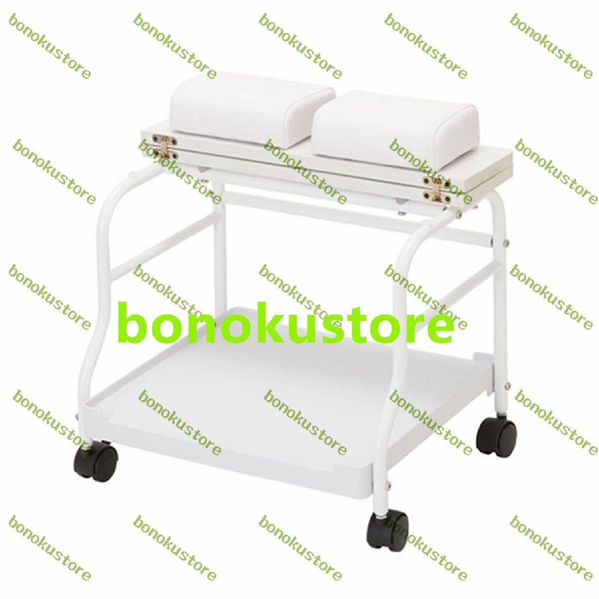 サロンツールカート ホイール付きポータブル折りたたみフットバスツールテーブル フットレストペディキュアマニキュア 容量39.7ポンド拍卖