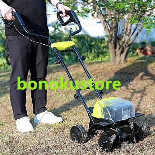 耕うん機 コードレス 40Vポータブル電気耕うん機 電動耕運機 耕楽 耕うん深さ18CM 耕うん機回転式耕運機 庭の野菜畑用の土壌耕運機拍卖