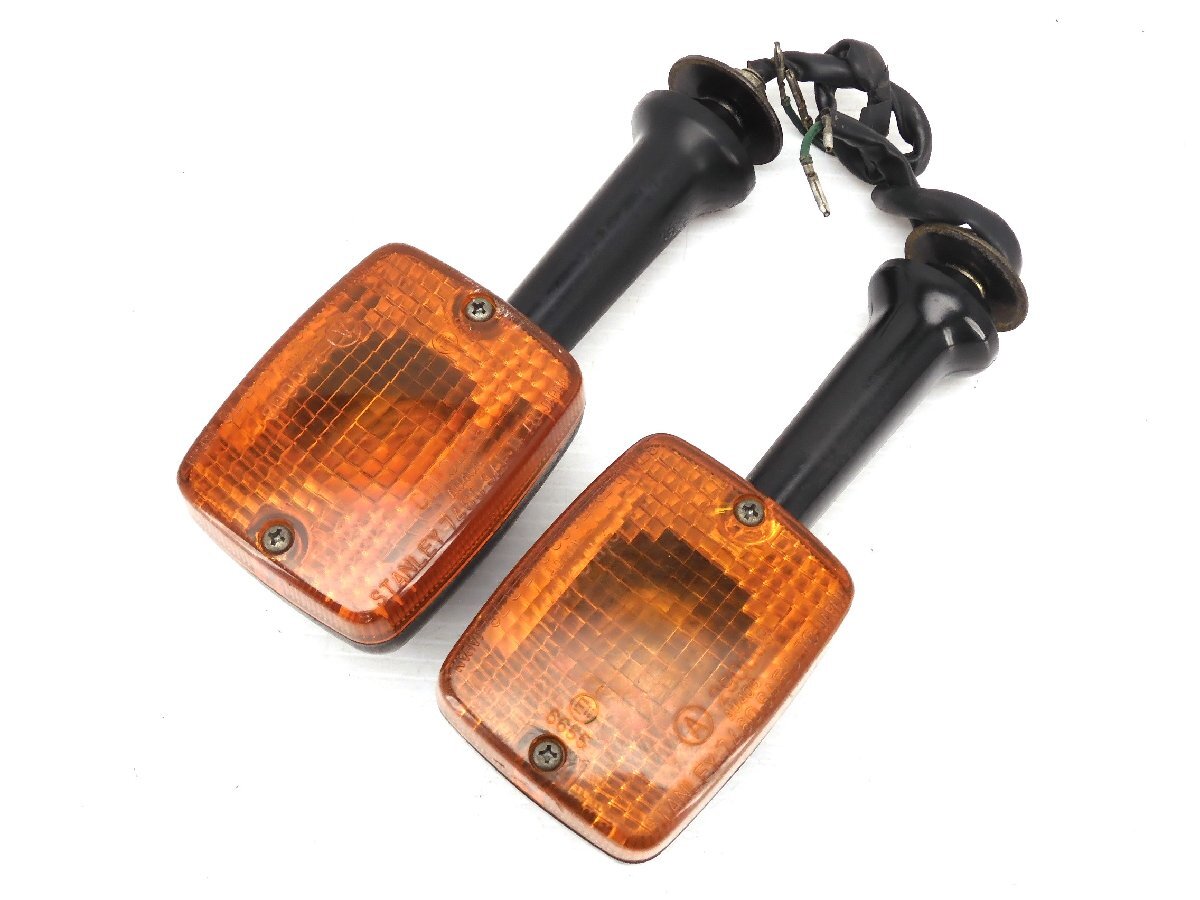 60【評価A】 Z550GP KZ550H 当時物 実動 純正 フロント ウインカー 左右 セット 走行距離表示13,493km 点灯動画有 Z400GP 旧車拍卖