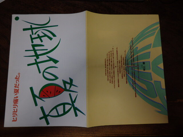 映画プレスシート「c783 真夏の地球(折れ有り)」菊池健一郎 深津絵里 筒井道隆拍卖