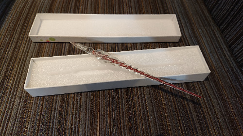 ほぼ未使用 ガラスペン 万年筆 手紙 便箋 イラスト 文房具 なめらかに書ける筆感拍卖