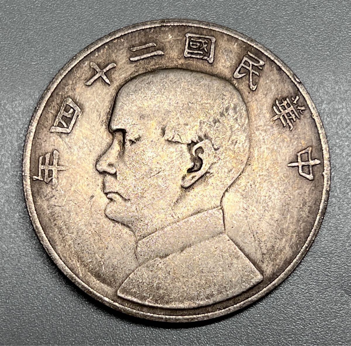 中華民国二十四年 孫文 一円銀貨 中国古銭 コイン 大型銀貨 中国古錢拍卖