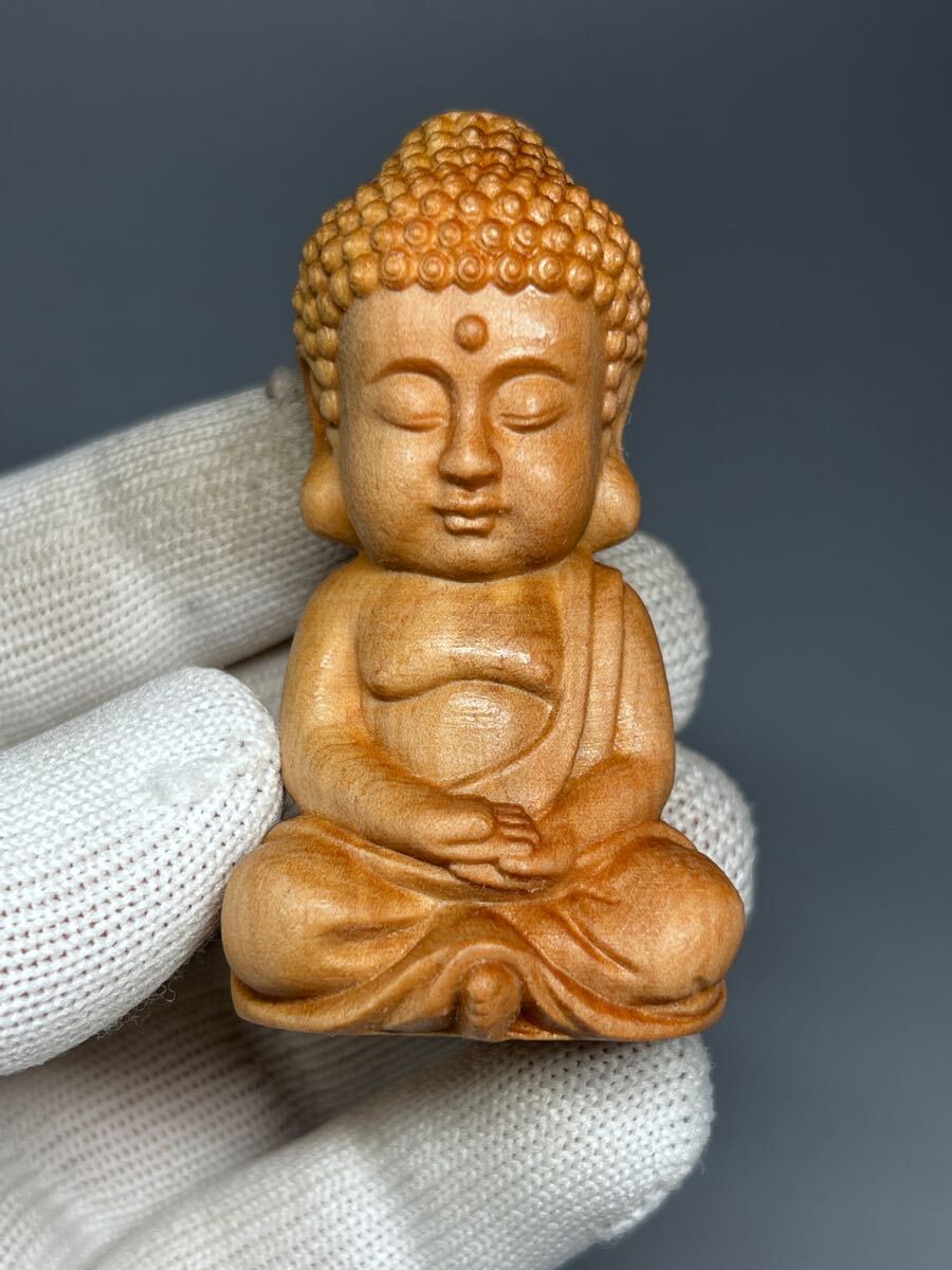 木製 仏像 天然木 縁起物 根付 中国 置物 工芸品 彫刻 仏教美術 お守り拍卖