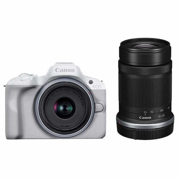中古 1年保証 美品 Canon EOS R50 ダブルズームキット ホワイト拍卖