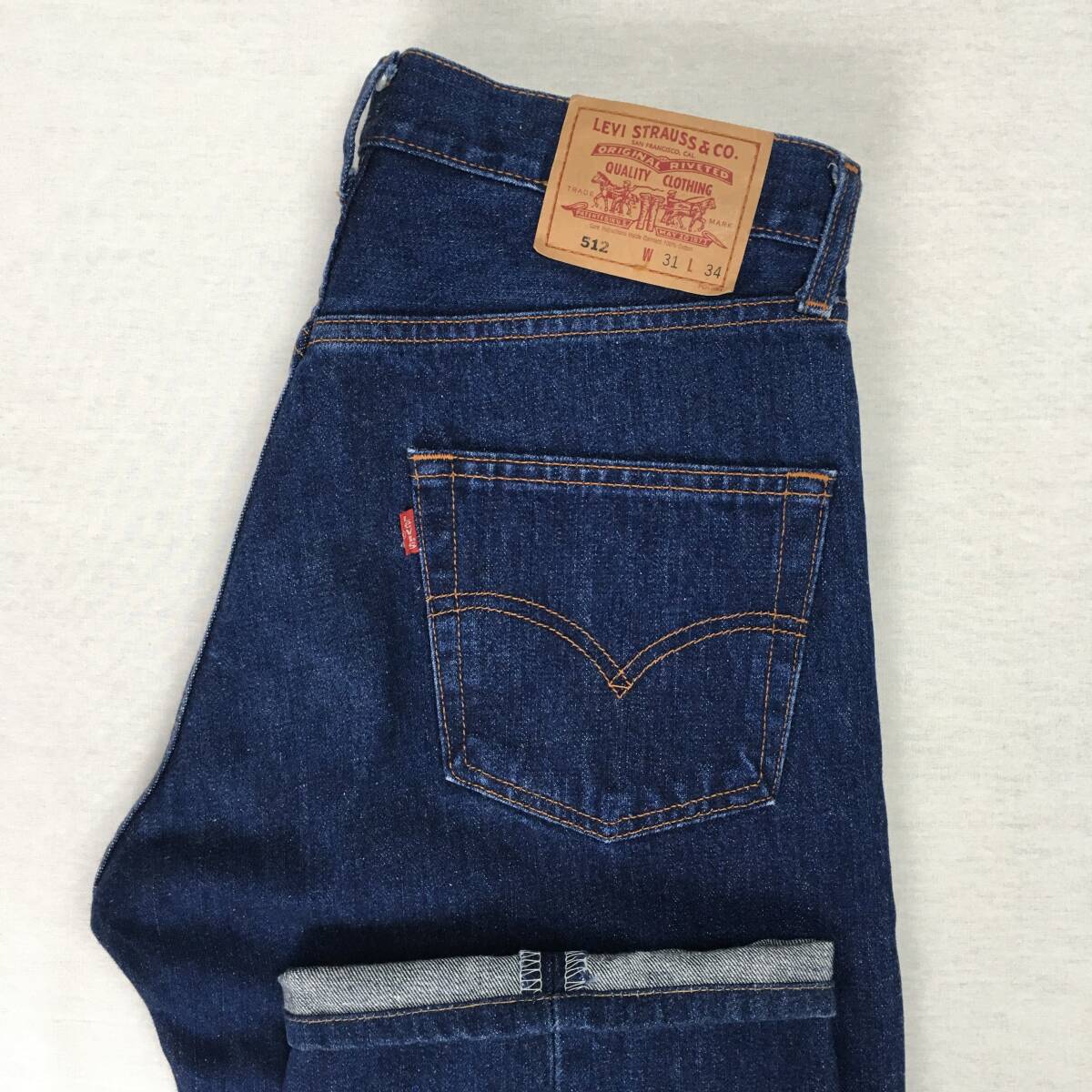 Levi's リーバイス 512 512-0307 01年 ワイド ストレート デニム パンツ ジーンズ W31 L34 ジップフライ拍卖