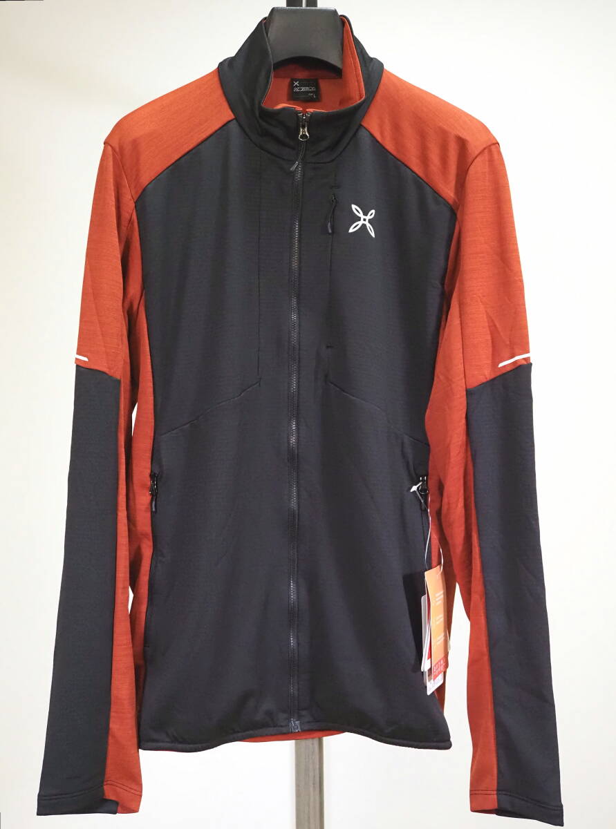 未使用品 定価27500円 MONTURA モンチュラ ROCK ALP MAGLIA 裏フリースジャケットL赤×黒 ミッドレイヤー拍卖