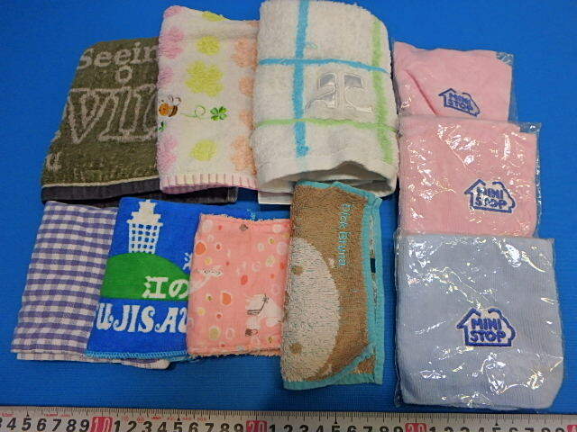 n504y 10枚 まとめて タオル ハンカチタオル フェイスタオル 中古 (25-0418-1)拍卖