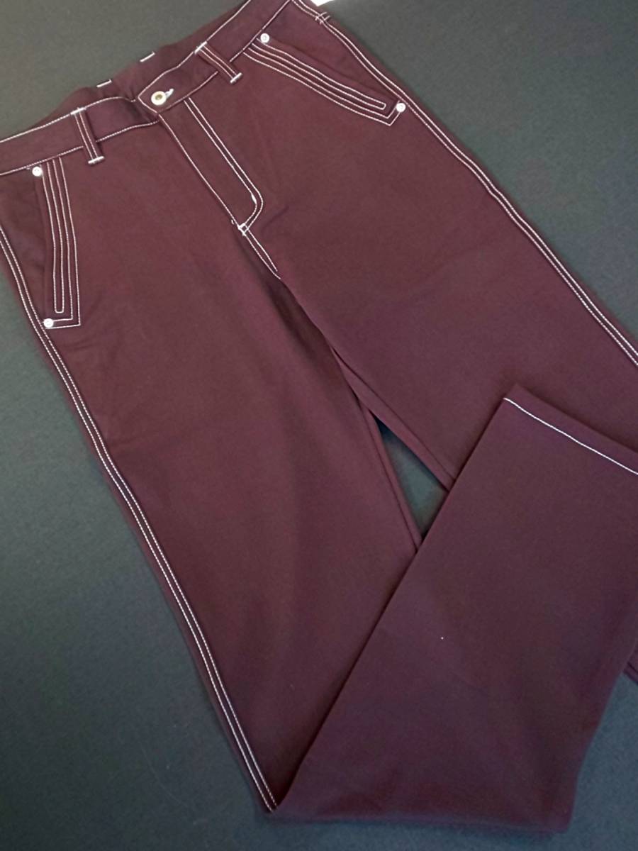 新品 SALE!! 特別価格 送料無料 DOUX DOUCE デュークス デューチェ ノータック ストレッチ デニムパンツ ジーンズ W88 310013 ワイン 拍卖