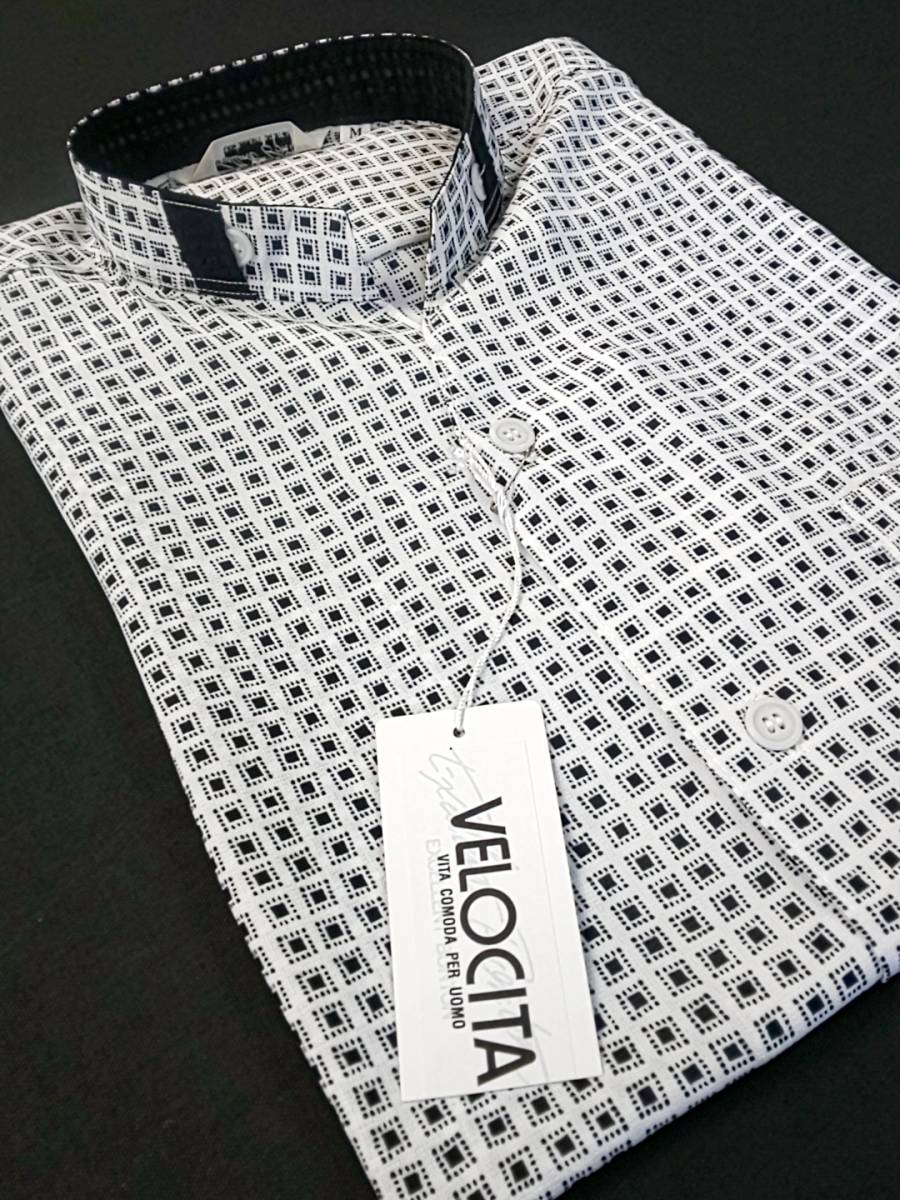 新品 SALE!! 特別価格 送料無料 BONTON ボントン 半袖 スキッパー スタンドカラー シャツ Mサイズ ゆったり カジュアル 衣装 日本製 18608 拍卖