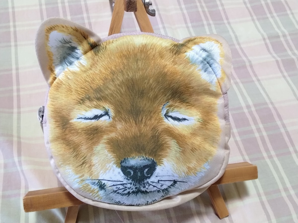 ♪GUGU WORLD♪フェイス型ポーチ付♪エコバッグ♪柴犬♪未使用拍卖