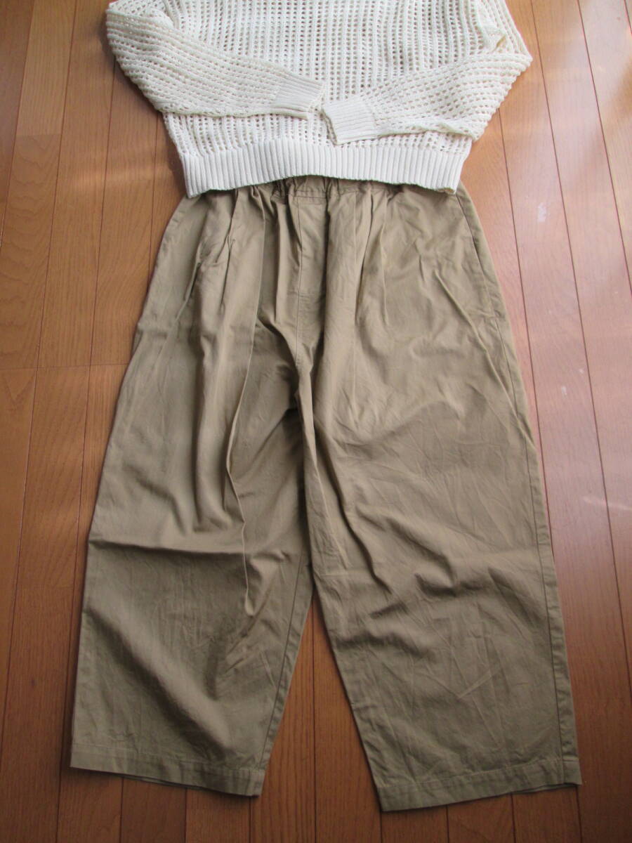 ダイアリーズDIARIES ワイドパンツ ベージュ/たっぷりワイドがかわいい♪/ワイドパンツ好きな方に拍卖