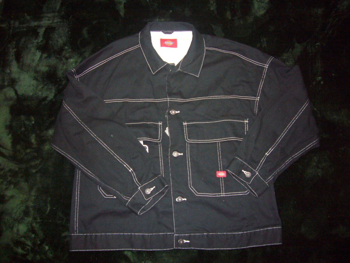 ディッキーズ メンズワークジャケット ブラック サイズXL拍卖