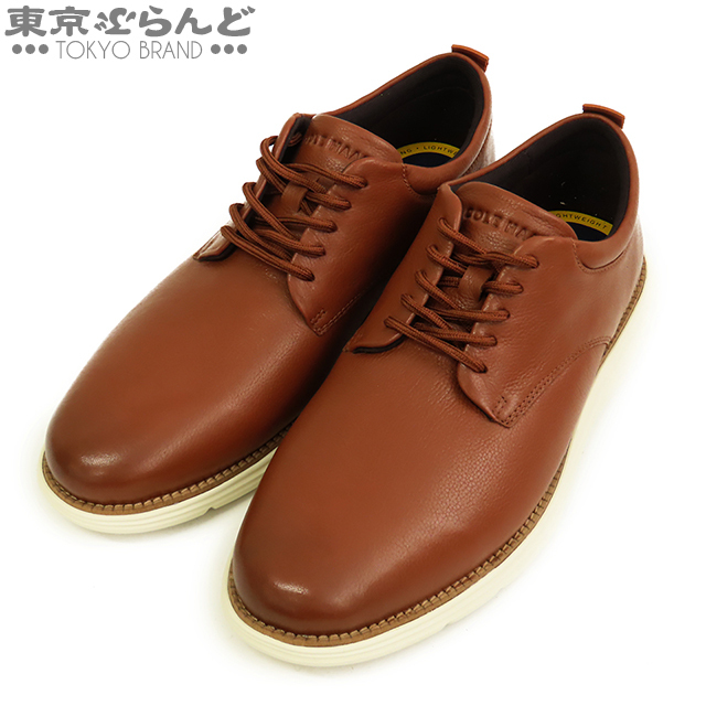 013010316 コールハーン COLE HAAN グランド+ オックスフォード C40835 ブラウンレザー シューズ 8 1/2 メンズ サンプル品 展示未使用拍卖