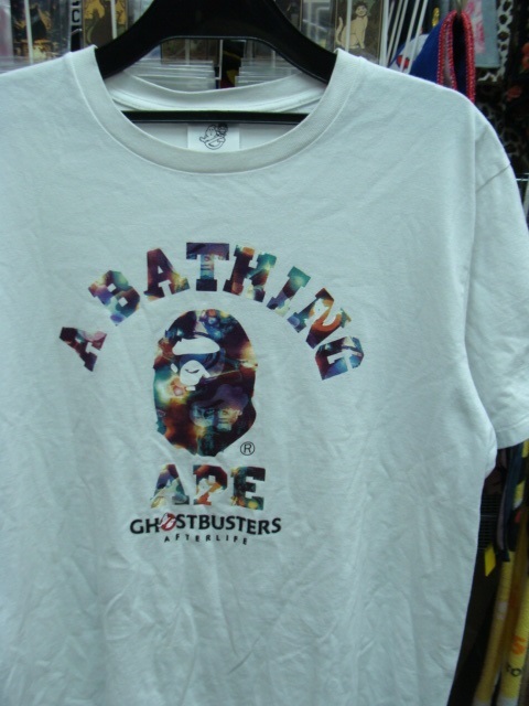 A BATHING APE × GHOSTBUSTERS 半袖Tシャツ 白 (L)拍卖