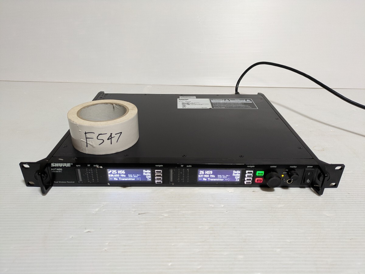 SHURE AXT400 ワイヤレスレシーバー 動作確認済み 拍卖