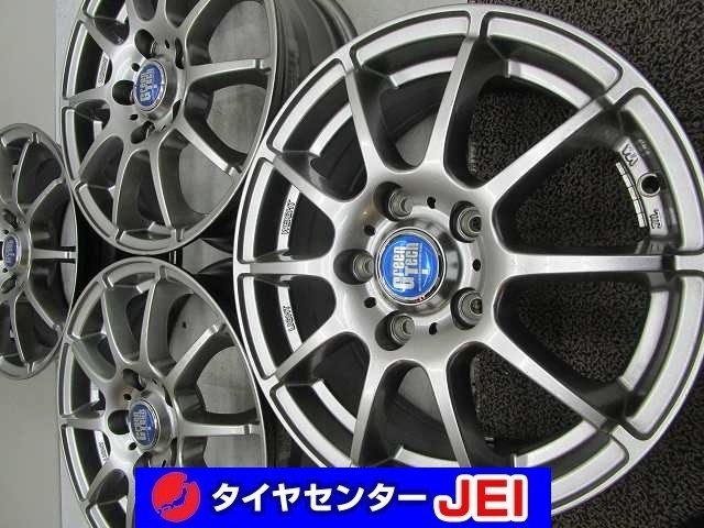 15インチ GreenTech 6J+50 114.3 ノア/ヴォクシー 中古アルミホイール4本セット 送料無料(A15-5325)拍卖