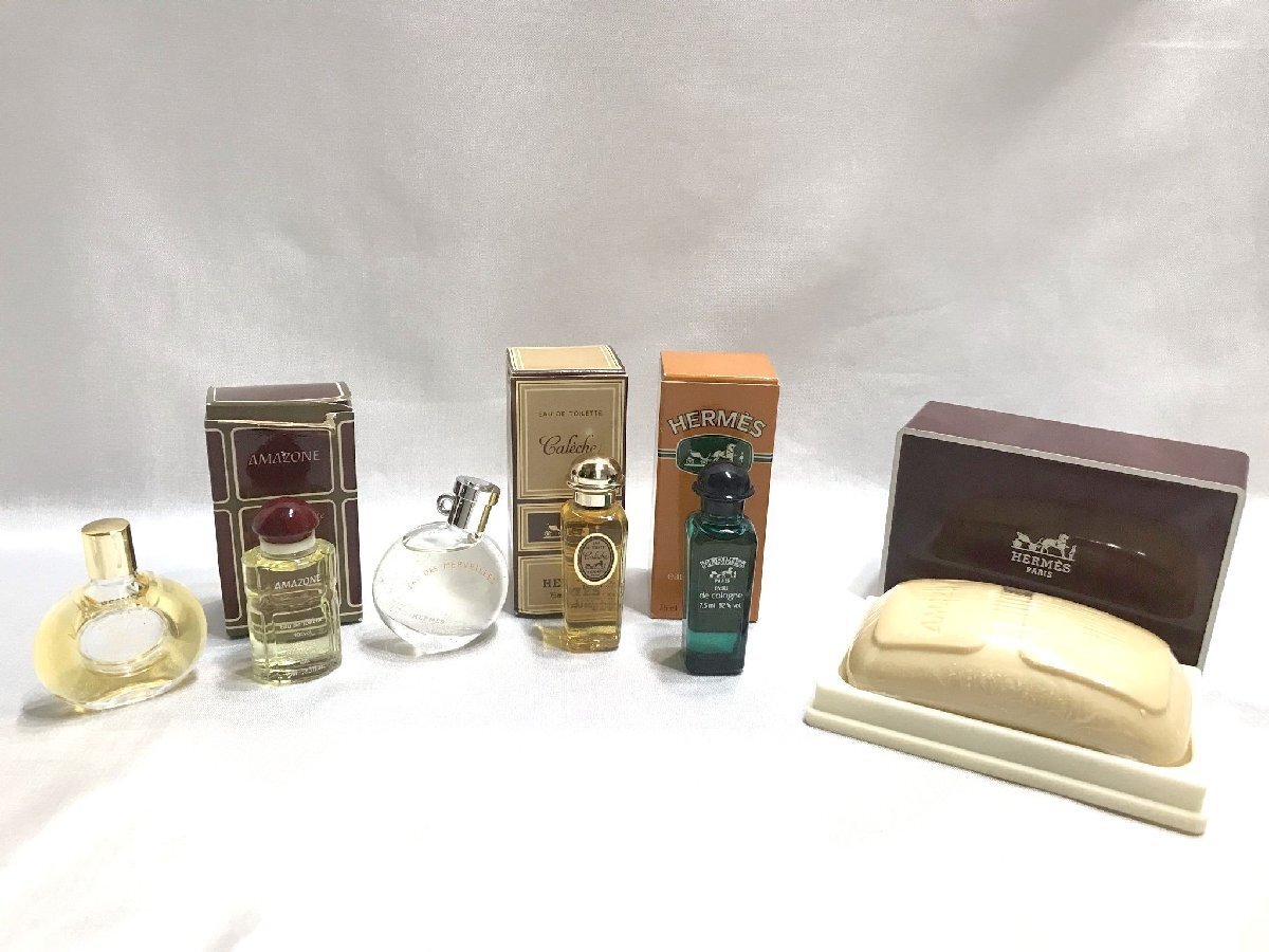 ■【YS-1M】 エルメス ミニ香水 ソープ 6点セット まとめ ■ オーデ メルべイユ EDT カレーシュ EDT アマゾン EDT 【同梱可能商品】■D拍卖