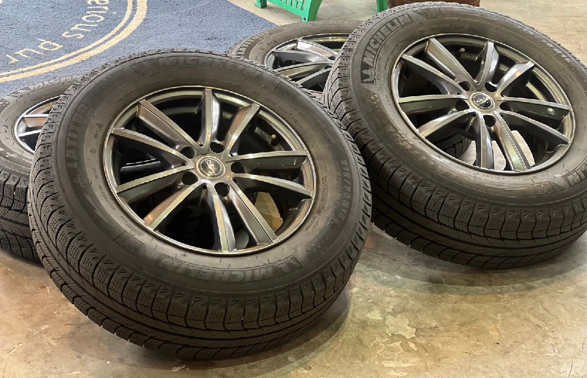 □ weds NIRVANA ウェッズ ニルヴァーナ 16インチホイール 5-114.3 6.5J OFFSET38 ミシュラン ラティチュード 215//70R16 札幌 T-1941 ★拍卖